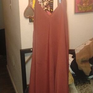 Speed Control Strapless Dress in Burnt Orange